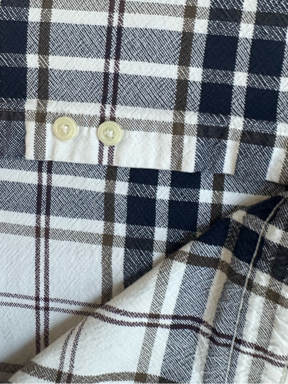 Eddie Bauer Plaid Flannel Shirt Men’s XL Classic Fit 100% Cotton Button Down - Picture 8 of 11